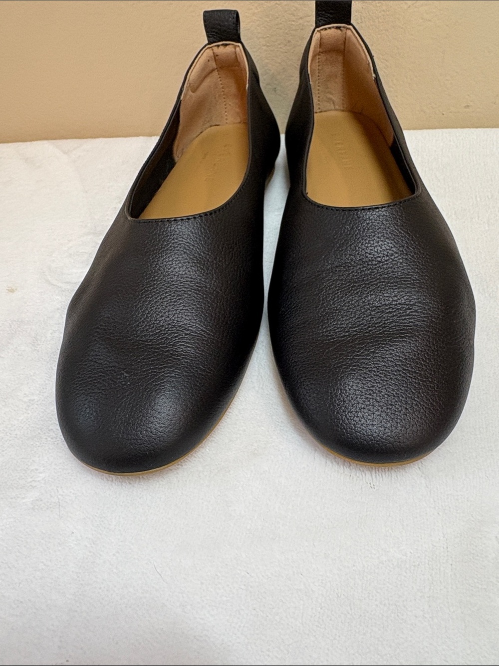 EVERLANE Black Leather Day Glove Italian Leather Ballet Flats, 7.5 - Picture 4 of 12